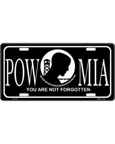 POW MIA You Are Not Forgotten car tag